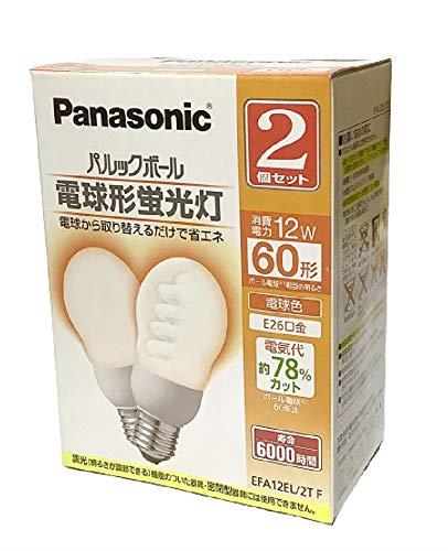パナソニック 電球形蛍光灯 パルックボール 60形・電球色 2個入