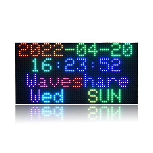 Vbestlife 64x32 RGB LED マトリックスパネル、Ardui 用 用フルカラー LED ディスプレイ、4mm ピッチ 2048 ドット LED、調整可能な明るさ、複数の LED