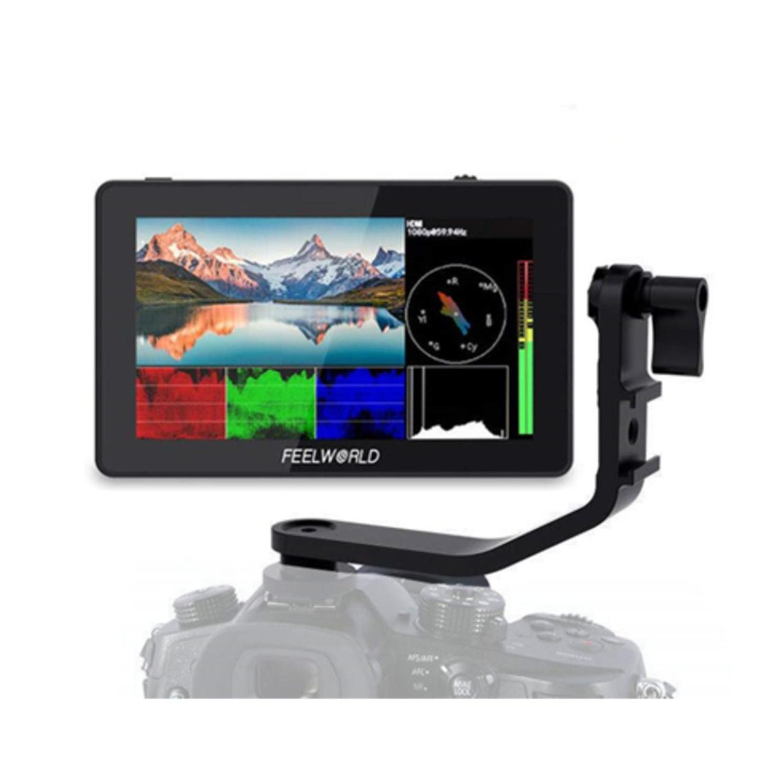 Feelworld F6 PLUS 外部モニター 5.5インチ 3D LUT搭載 タッチスクリーン 4Kカメラフィールドモニター ..
