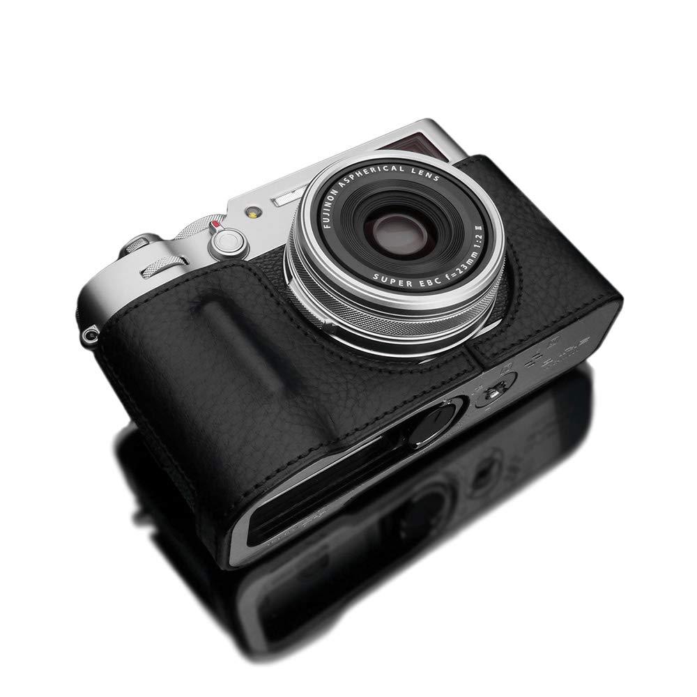 GARIZ FUJIFILM X100V用 本革カメラケース HG-X100VBK ブラック