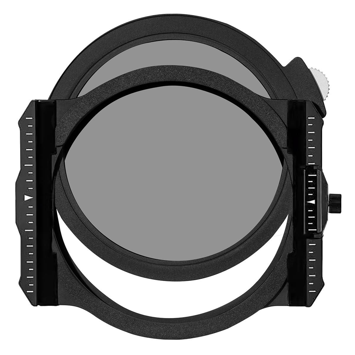 H&Y 角型フィルターホルダー 100mm K-Series フィルターホルダー Mark II ＋ドロップインCPLフィルターキット 67mm 72mm 77mm 82mm アダプターリング付属 マグネット＋ドロップイン式 KH100