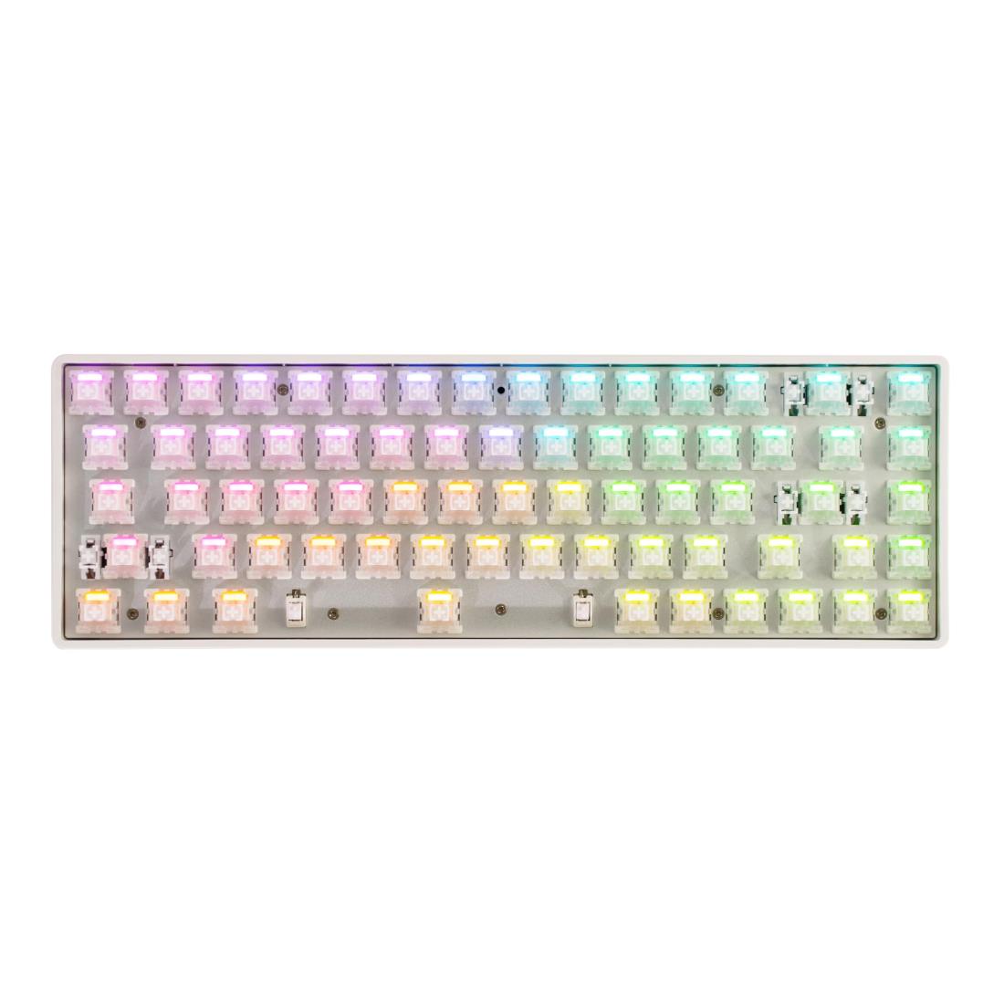 DrunkDeer G65 ラピッドトリガー メカニカルキーボード 磁気スイッチ ゲーム用 65%サイズ RGB コンパクト 有線 ゴースト防止 ベアボーン キーキャップなし グレー