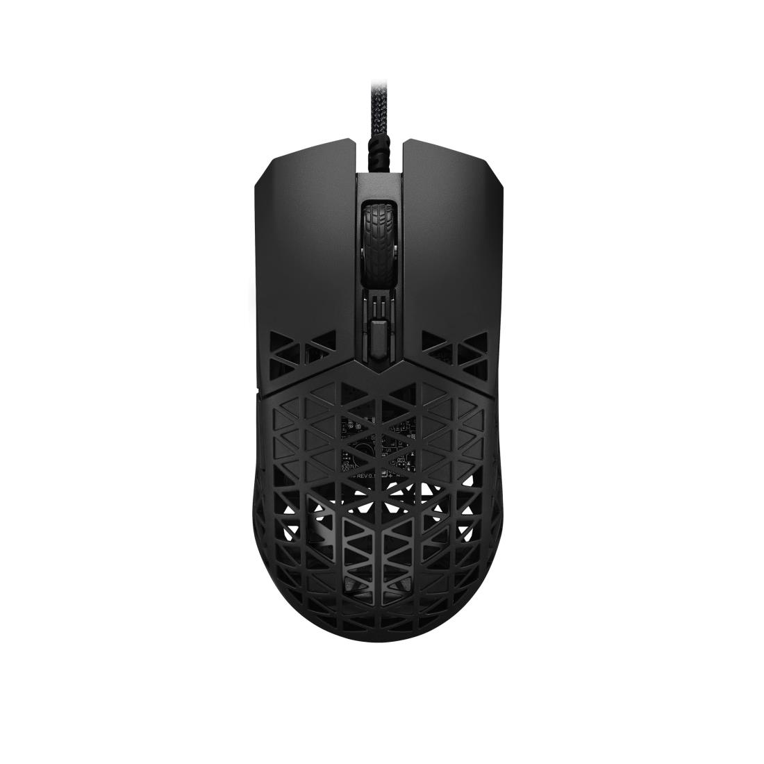 ASUS ゲーミングマウス TUF Gaming M4 Air 超軽量 47グラム 16,000dpi 6つのプログラム可能なボタン IPX6耐水性 抗菌 有線 国内正規品 black