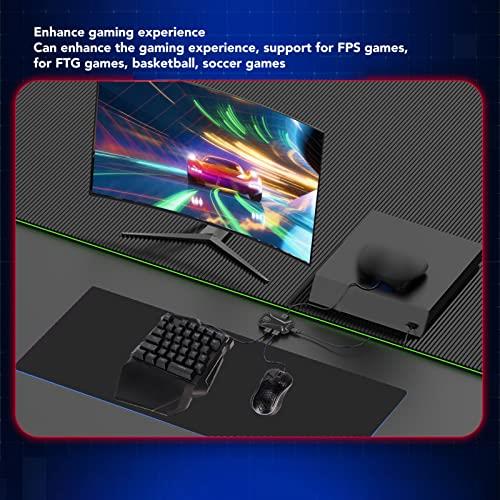 片手ハーフゲーミングキーボードとマウスのコンボ、キーボードとマウスのコンバーター付き、PS3、PS4、PS5、コンソール、FPS、FTGゲームをサポート