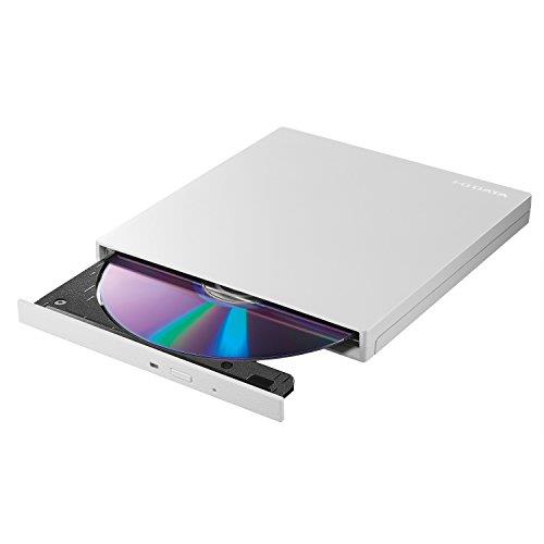 アイ・オー・データ ポータブルDVDドライブ DVRP-UT8C2W (USB 3.1 Gen1 Type-C 対応/バスパワー駆動/パールホワイト) 日本メーカー
