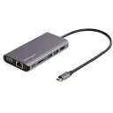 StarTech.com USBマルチハブ/USB-C/4K HDMI又はVGA/100W PD/3xUSB/SD/AUX(2)