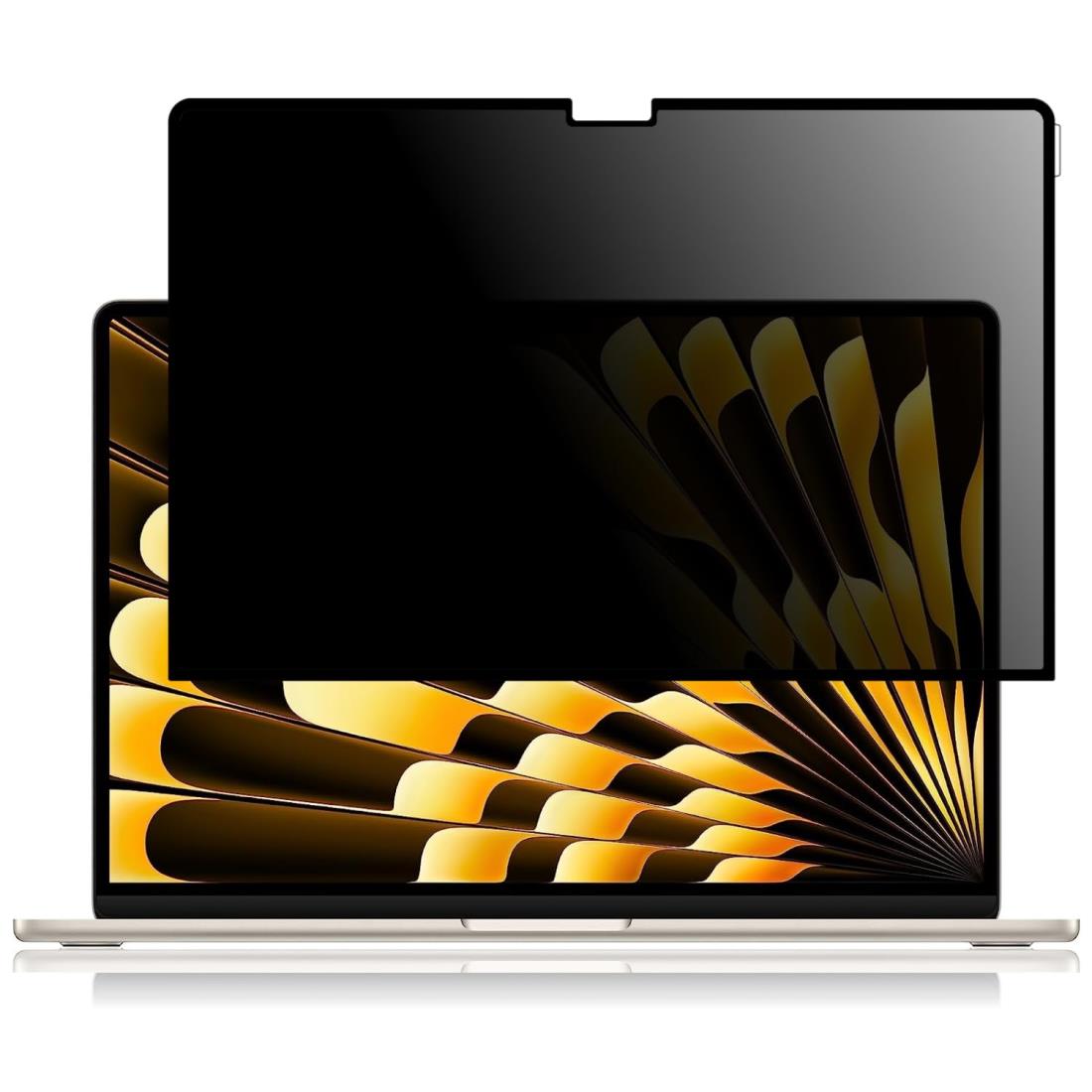 LOE(ロエ) 覗き見防止 macbook air 15 M3 M2 保護フィルム フィルター/プライバシー を守る ブルーライトカット 【ナノサクション式】 (MacBook Air 15インチ 2023-2024年モデル)