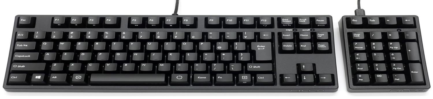 FILCO Majestouch TKSP オフィスセット 日本語配列 静音赤軸 テンキーレスキーボード テンキーパッド 黒 PBT2色成形キーキャップ メディア機能 NumLock非連動タイプ