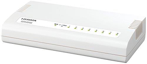 アイ・オー・データ スイッチングハブ 8ポート lanハブ 10/100/1000Mbps 対応 ギガビット 省電力機能搭載 マグネット付属 日本メーカー ETG-ESH08WCM