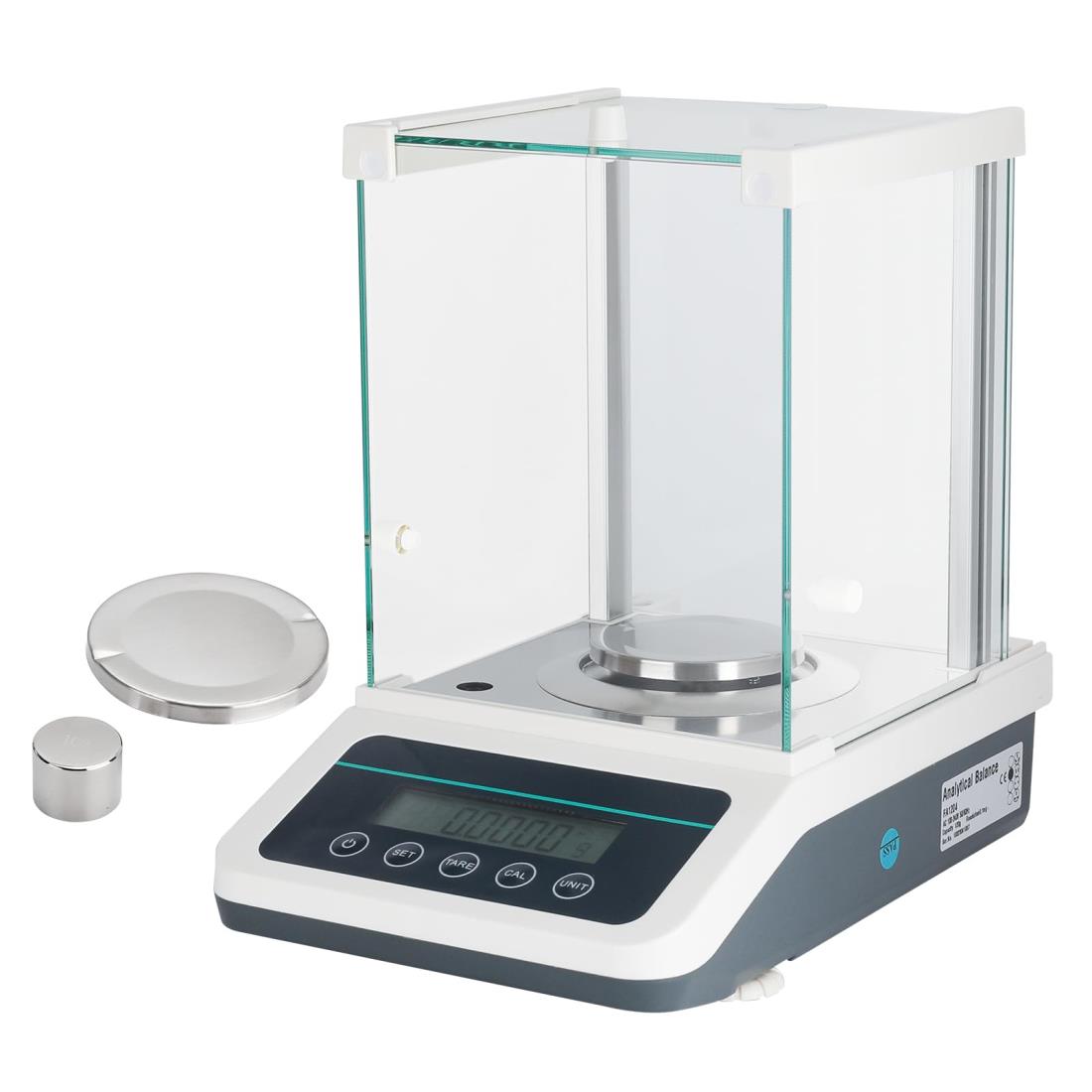 分析 天秤、はかり 精密 0.001g、電子天秤、精密はかり 120gx0.1mg、デジタル分銅とRS232インターフェースを備えたラボ用電子天びん