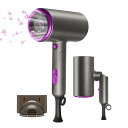 ヘアドライヤー 1300W 折り畳み式大風量 速乾 静音 コンパクト 軽量 マイナスイオン 温風冷風自動切り替え 静電気抑制 祝日 プレゼント(4)
