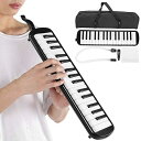 鍵盤ハーモニカ楽器 軽量 32鍵盤ハーモニカ 音楽教育 初心者鍵盤ハーモニカ 初心者 幼稚園(黒)(2)