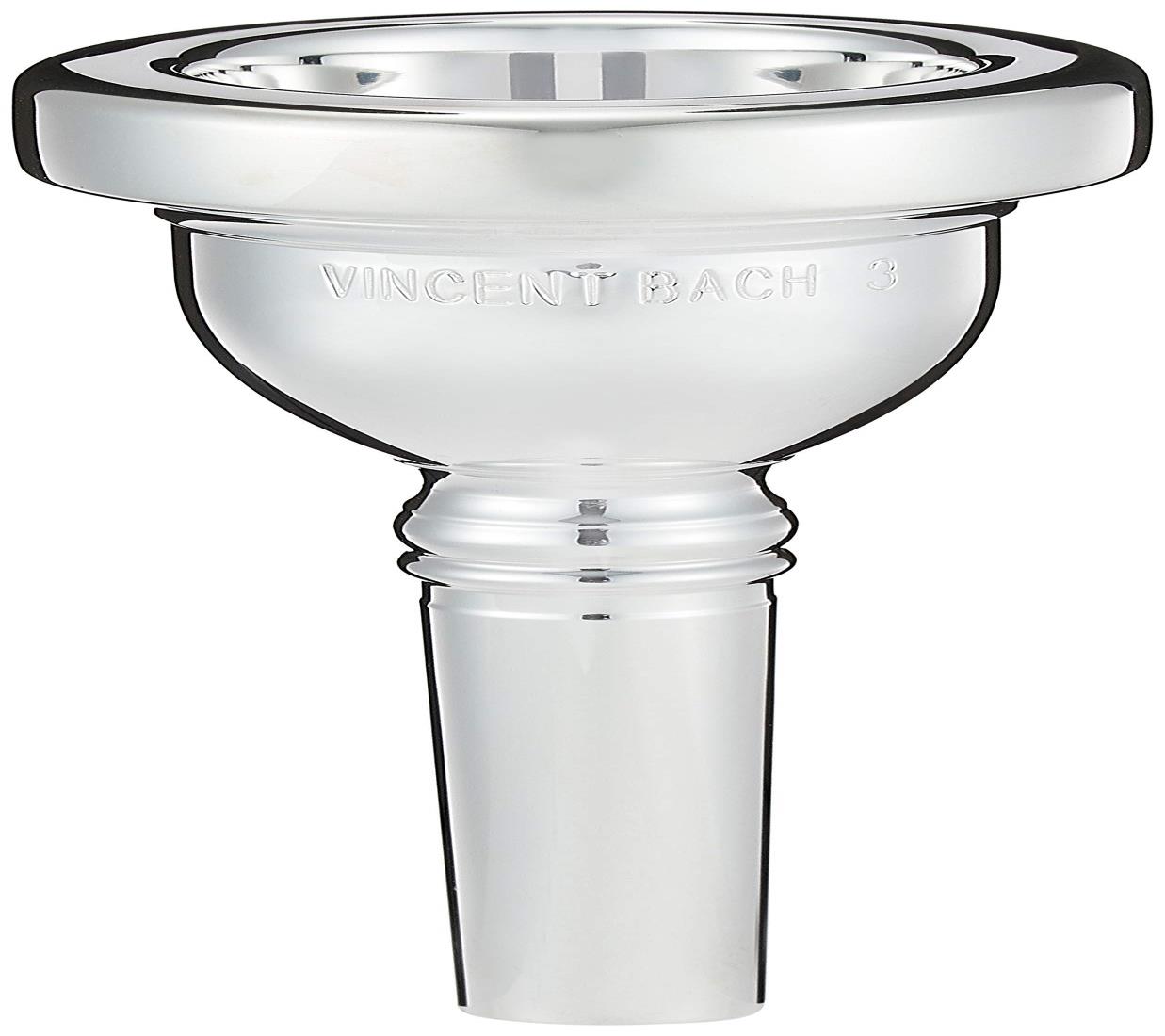 バック トロンボーン マウスピース 3 銀メッキ仕上げ (細管用)