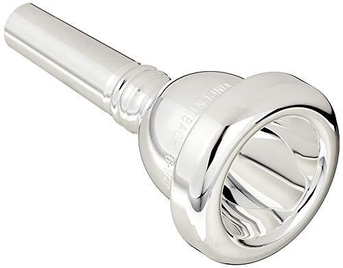 やや大きめのカップを持つモデル。大音量においても確実なレスポンスで豊かな音を奏でる。スタンダードスロート(5.85mm)直径 25.4mmカップの深さ MD (やや深い)リムの厚さ MW (中位)。かなり丸いリム。説明 世界中のプロフェッショナルら初心者まで最もよく使われています。貧弱な楽器をレベルアップさせ、良い楽器は一層よくなります。豊かな音量で、イントネーションに優れ、高い音から低い音まで反応が良く、響きが豊かで全音域にわたって音の粒が揃い、適度な抵抗が疲労を防ぎます。 やや大きめのカップを持つモデル。大音量においても確実なレスポンスで豊かな音を奏でる。スタンダードスロート(5.85mm) 直径 25.4mm カップの深さ MD (やや深い) リムの厚さ MW (中位)。かなり丸いリム。 BACH MP TROMBONE 6 1/2A