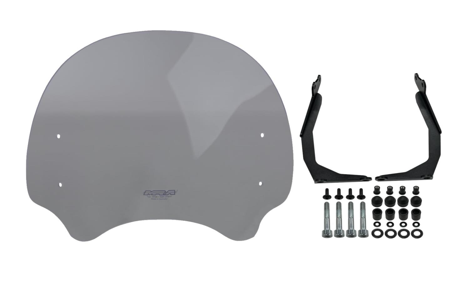 エムアールエー(MRA) スクリーン CL250 CL500 ツーリング 取付ステー付属 スモーク MT151S