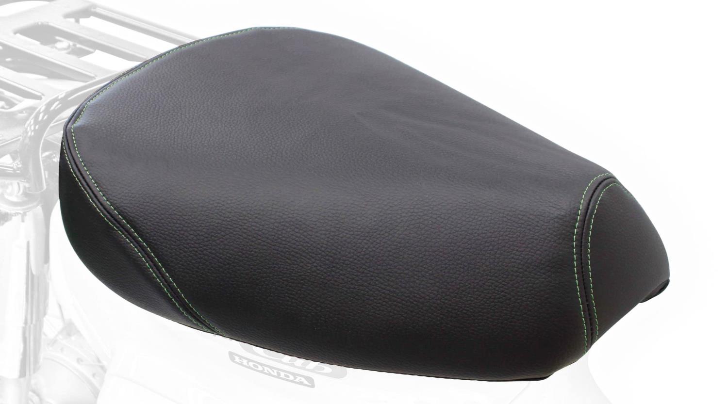 スペシャルパーツ武川(TAKEGAWA) クッションシートカバー ライチ柄表皮/グリーンステッチ CT125/クロス..