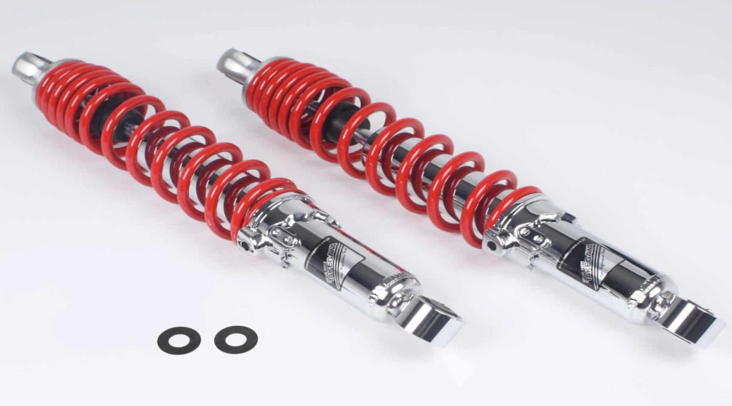 SP武川(TAKEGAWA) ローダウンリアショックアブソーバー 10mmダウン レッド 2本セット ダックス125 06-04-0147