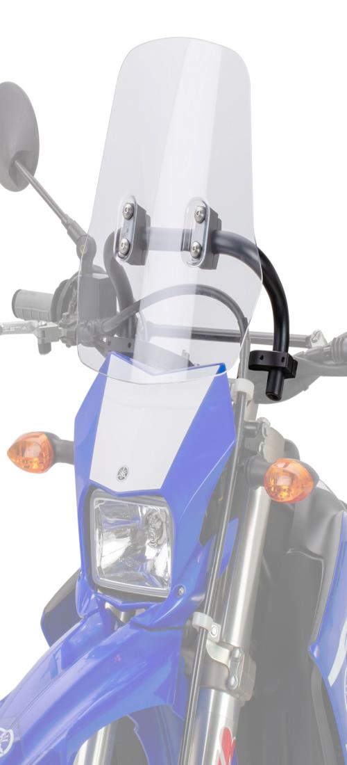 ジータレーシング(ZETA RACING) アドベンチャー ウィンドシールド スタンダードスクリーン WR250R/X WR155R ライトスモーク スクリーン上下反転可能 モバイル機器取付け マウントバー標準装備 角度 高さ 無段階調整 ロングツーリング 風防 ダートフリーク Dirtfreak ZE70-140