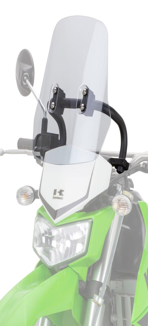 ジータレーシング(ZETA RACING) アドベンチャー ウィンドシールド KLX250 D-TRACKER X 08-20 ZE70-1101ダートフリーク DIRTFREAK
