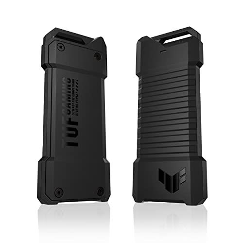 ASUS TUF Gaming A1 外付け M.2 NVMe PCIe SSDエンクロージャー - USB-C、M.2 Qラッチで簡単インストール、落下抵抗、IP68防水、防塵、PS5、Xbox対応 ブラック