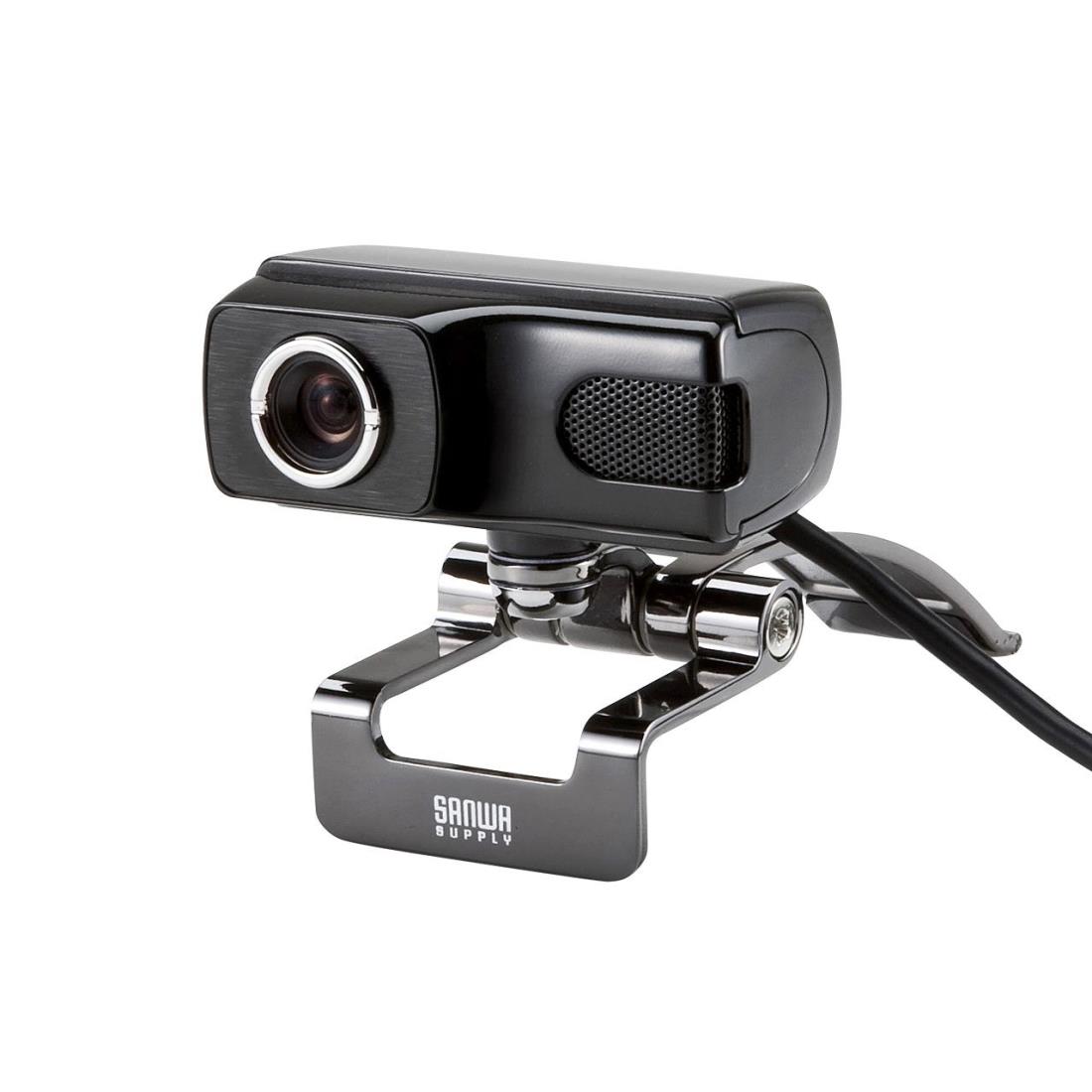 サンワサプライ WEBカメラ Full HD対応500万画素 マイク内蔵 Skype対応 CMS-V40BK
