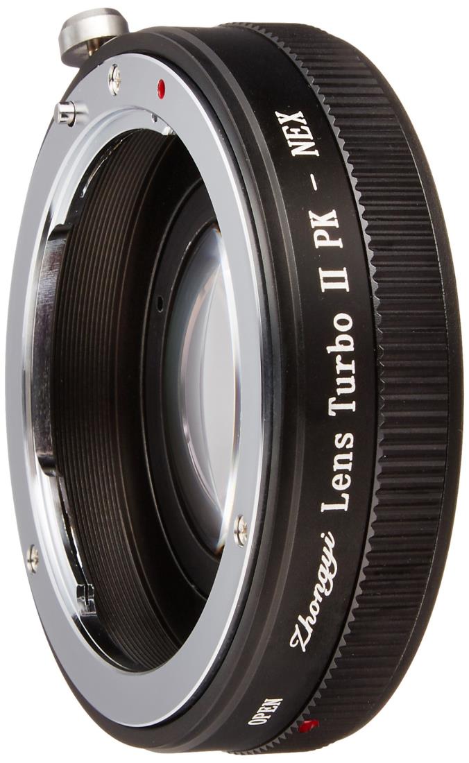 中一光学 (ZHONG YI OPTICS) フォーカルレデューサー マウントアダプター Lens Turbo II PK-NEX (ペン..