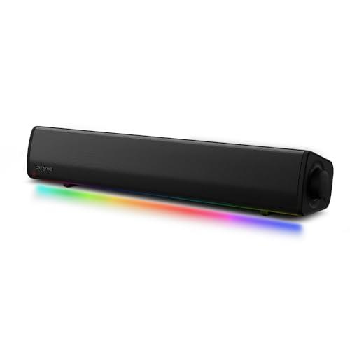 Sound Blaster GS3 12W RMS/ピーク出力24W サイズを超えたワイドな音の広がり SuperWide技術 USB/Bluetooth / 3.5mm アナログ入力 ゲーミング サウンドバー SP-SBGS3
