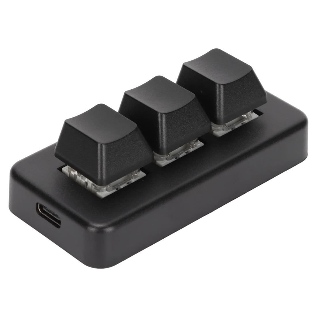 マクロメカニカルキーボード、3キーRGBバックライト付きメカニカルゲーミングキーパッド、USBレシーバーとケーブル、HIDプログラム可能BluetoothOSUキーボードキーパッド