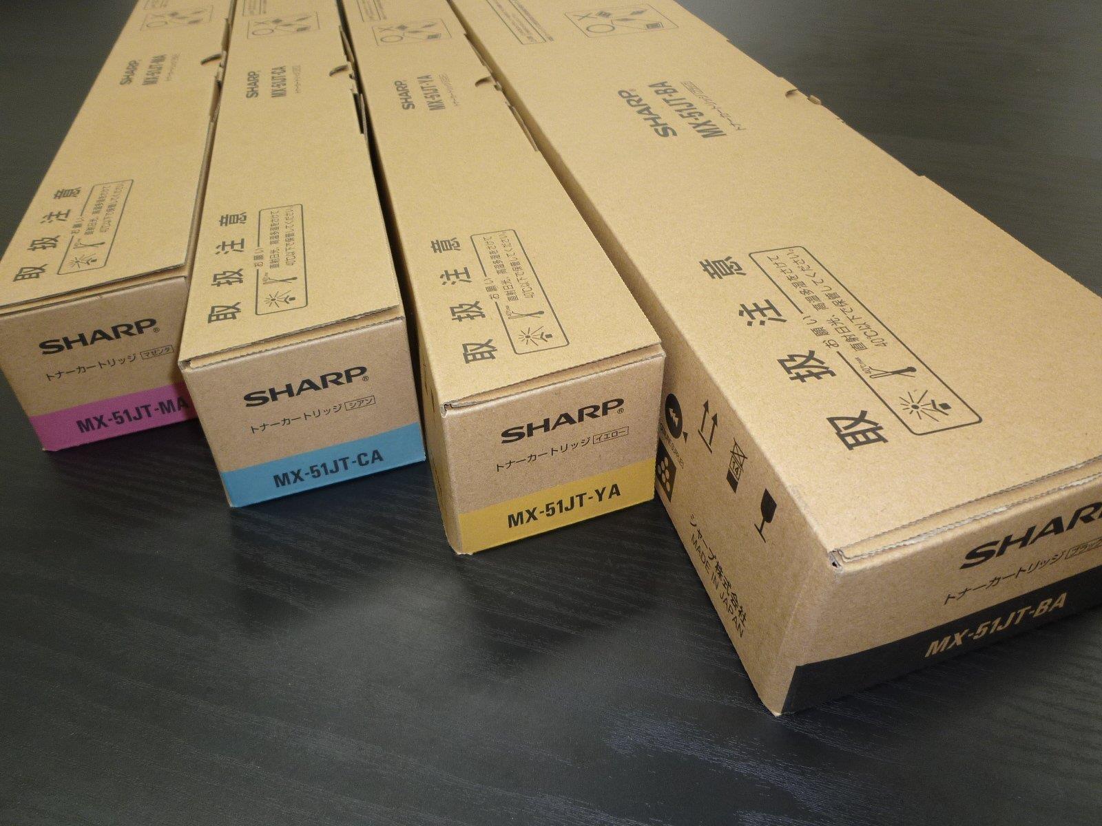 シャープ トナーカートリッジ MX-51JTBA/CA/MA/YA 4色セット 純正品