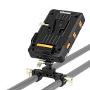 ZGCINE VM-VP1 KIT2 V マウントバッテリープレート、15mm ロッドクランプ付き電源スプリッター、調整可能なアーム、BMPCC 4K/6k、R...