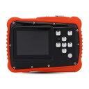 子供用カメラ 防水/耐衝撃 デジタルカメラ 2.0インチ大画面 12MP 1280 x 720HD解像度 4倍デジタルズーム 58°レンズ角度 水中スイミングデジタルカメラ ビデオカメラ キッズカメラ