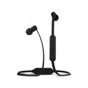 JAYS a-Six Wireless スモールハウジングワイヤレスイヤホン (Bluetooth 4.1/連続再生12時間/マイク付きリモコン搭載/ブラック・ブラック) JS-ASW-B/B2(2)
