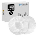 Geekria カバー 200個入(100ペア) ヘッドホンカバー 不織布 使い捨て イヤーパッドカバー ストレッチニット オンイヤー ヘッドホン用 劣化防止、...