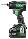 HiKOKI(ハイコーキ) 18V 充電式 静音インパクトドライバー 蓄電池2個・充電器・ケース付 WHP18DA(2XPZ)