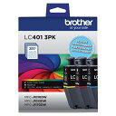 Brother(ブラザー) 純正 LC401 3PK 標準印刷量 3個パック インクカートリッジ シアン マゼンタ イエロー 各カートリッジ1個付き
