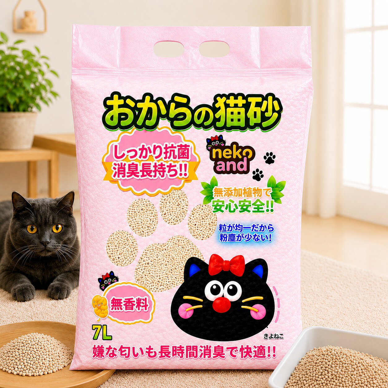 商品詳細 内容量 7L サイズ 縦24cm×横20cm×高さ5cm 材質 エンドウ豆繊維食用植物 保管方法 直射日光・高温多湿を避けて保管してください 製造国 中国 商品説明 強力消臭・しっかり固まる・粉塵が少ない・天然植物由来で安心・安全 注意書き ※モニターの発色により実際と異なる場合があります 消臭猫砂 脱臭猫砂 猫トイレ 猫用品 おから製 軽量猫砂 飛び散り防止 無香料猫砂 ラベンダー猫砂 吸水猫砂 天然素材 ネコ砂 猫グッズ ペットグッズ 猫トイレ管理 室内猫 子猫 成猫 シニア猫 愛猫 ニオイ軽減 清掃用品 日常使い 室内ペット