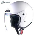 【送料無料】【LEAD(リード工業)】 【4952652007417】ホワイト CR-720 ジェット ヘルメット ジェットヘル フリーサイズ フリー 57cm 58cm 59cm 60cm 未満 本格ジェットヘルメット