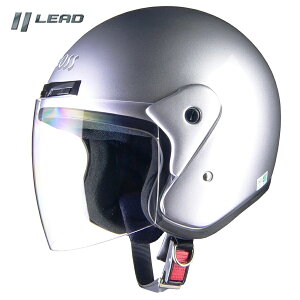 【送料無料】【LEAD(リード工業)】 【4952652007448】シルバー　CR-720 ジェット ヘルメット ジェットヘル フリーサイズ フリー 57cm 58cm 59cm 60cm 未満 本格ジェットヘルメット