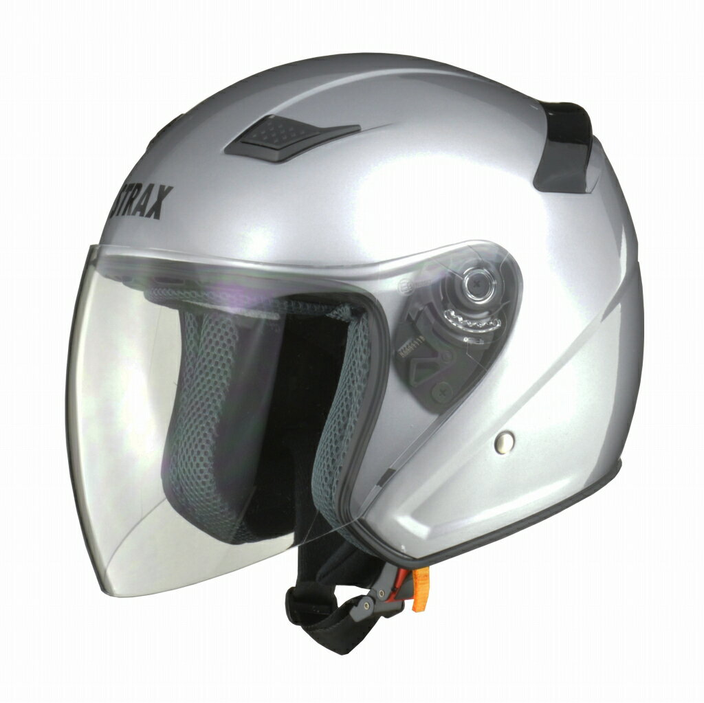 【LEAD(リード工業)】 【4952652007639】ジェットヘルメット STRAX SJ-8 シルバー　 Mサイズ (57-58cm未満)