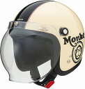 【6月下旬入荷予定】【HONDA】 Monkey ヘルメット アイボリー×ブラック Mサイズ(57-58 未満) ホンダ モンキー 0SHGC-JC1C-WKM