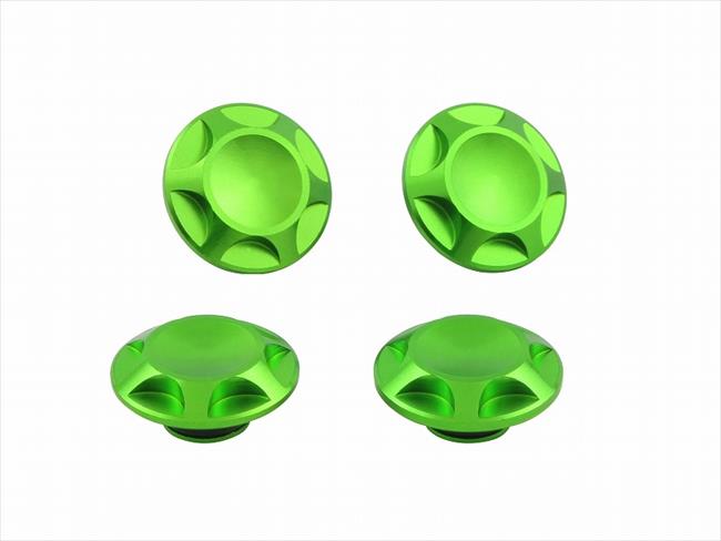 4945716118419 ポスト投函便 NASAタイプキャップボルトカバー M8用 LIME GREEN（4PCS） 001820-28 【POSH FAITH(ポッシュ フェイス)】