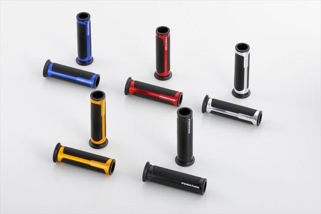 【定形外】4945716169138 ハイブリッドグリップ レッド 汎用φ22.2mmハンドル用 010672-02-10【POSH FAI..