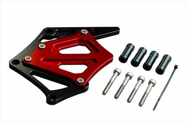 4945716512071 スプロケットカバー 黒／赤 CB400SF VTEC 051201-26 【POSH FAITH(ポッシュ フェイス)】