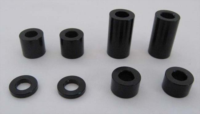 4945716612306 ポスト投函便 M6 ユニバーサルアルミカラー ブラック t＝30mm 2PCS 123006-06 【POSH FAITH(ポッシュ フェイス)】