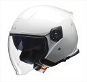 【LEAD(リード工業)】 【4952652151264】FLX ジェットヘルメット(インナーシールド付) WH LL