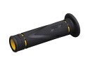 【DAYTONA(デイトナ)】 98154 PRO-GRIP スーパーバイクグリップ#838 耐震GEL 122mm 貫通 ブラック/イエロー