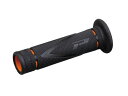 【DAYTONA(デイトナ)】 98157 PRO-GRIP スーパーバイクグリップ#838 耐震GEL 122mm 貫通 ブラック/オレンジ