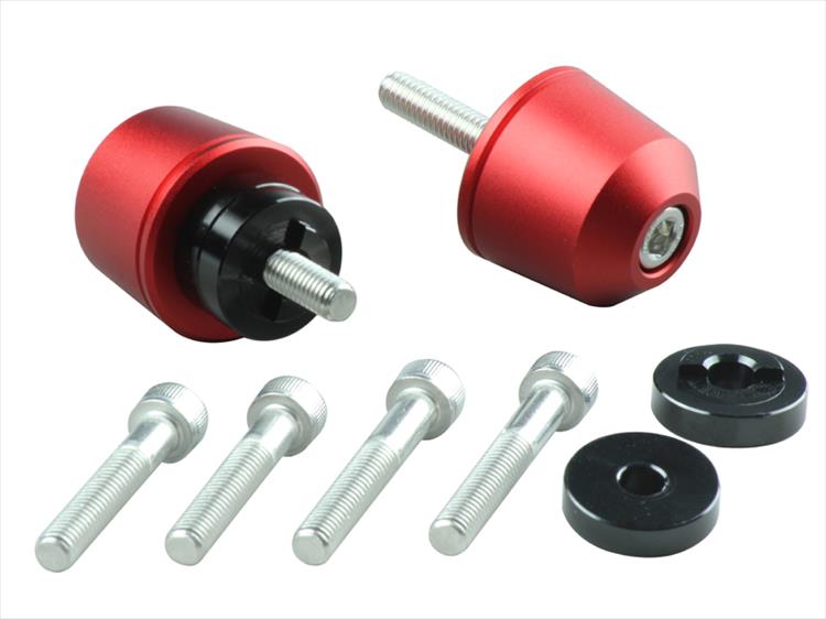 4945716158217 ソリッドバーエンド マットレッド ホンダ／スズキ M6 031176-22-10 【POSH FAITH(ポッシ..