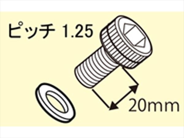 【タナックス】 【4510819600248】 NP-004 【定形外発送】NAPOLEON ミラー M10逆キャップボルト ブラック（10mm/逆ネジ） 2