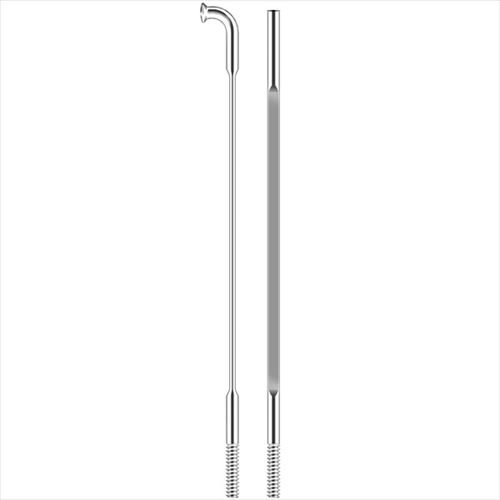 【asahi(アサヒ) 】 【4571310058471】 65418000 【ネコポス】あさひ PBA1425ダブルバテッドエアロスポークステンレス1SET/4本入 シルバー / 272mm